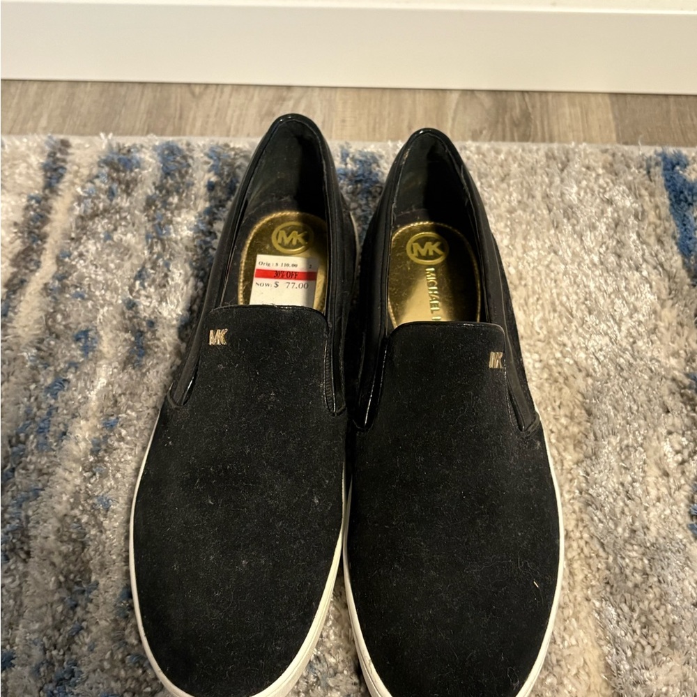 Michael Kors Black Slip-On Shoes